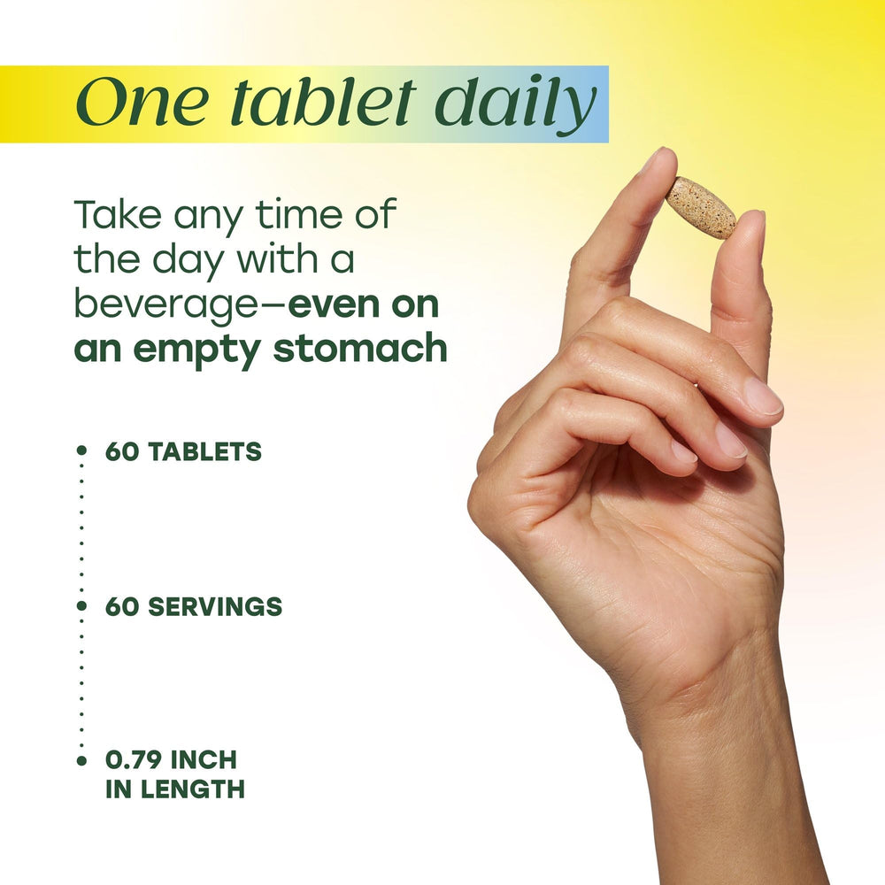 MegaFood gluten-free and vegetarian-friendly certification on multivitamin bottle