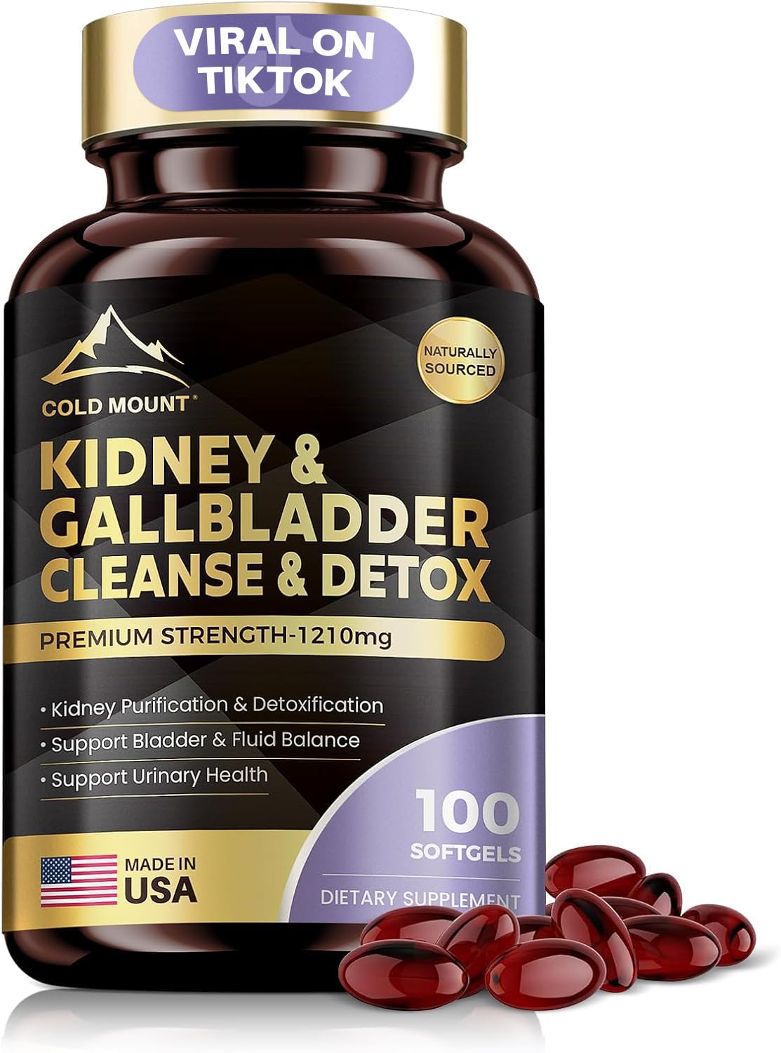 MEGNETA Kidney Cleanse bottle promotes urinary balance.
