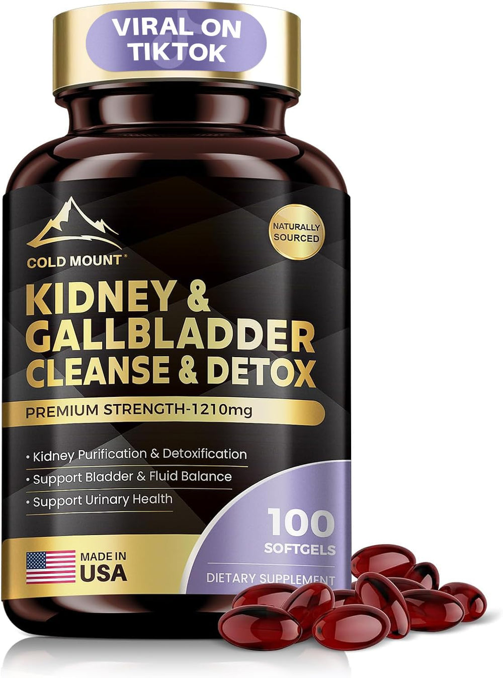 MEGNETA Kidney Cleanse bottle promotes urinary balance.