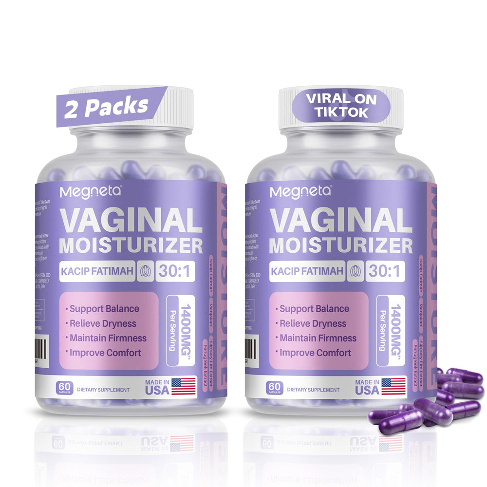 MEGNETA Vaginal Moisturizer packaging showcases daily feminine care.
