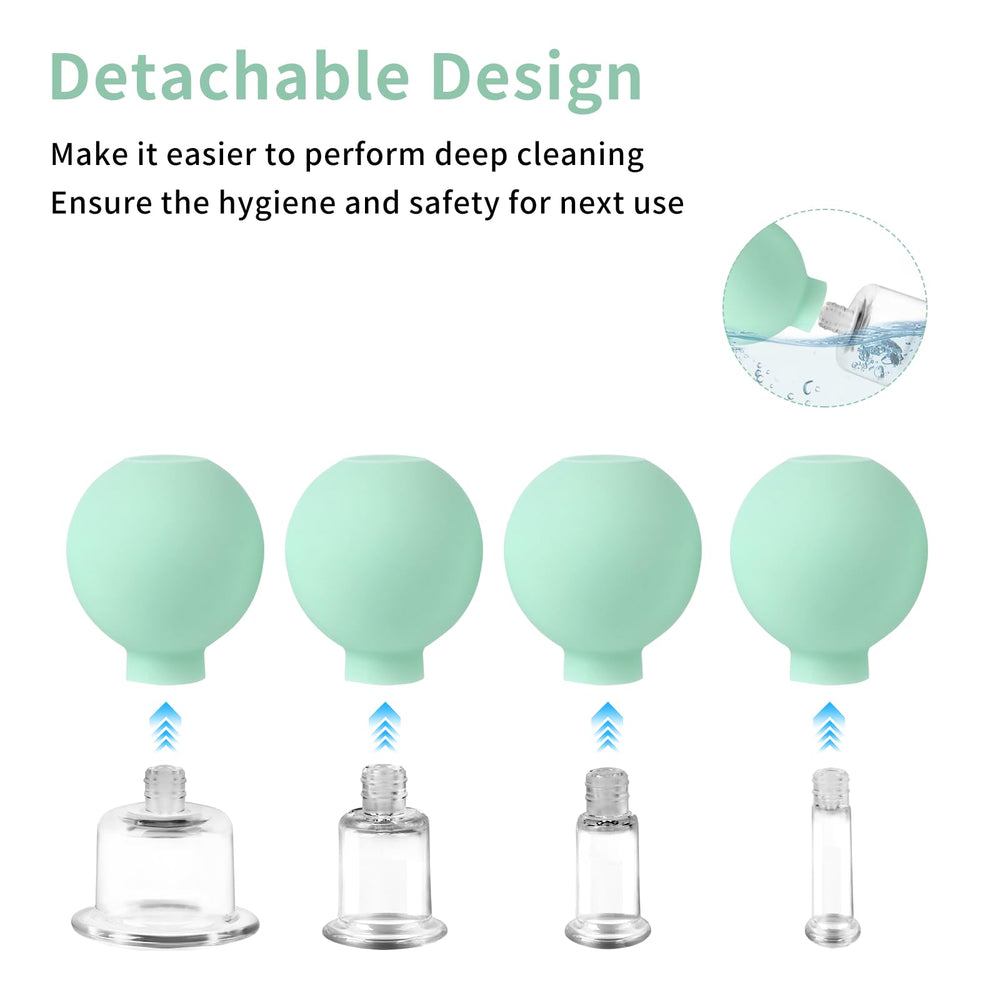 Meifuly cupping set targeting eye area for gentle lifting