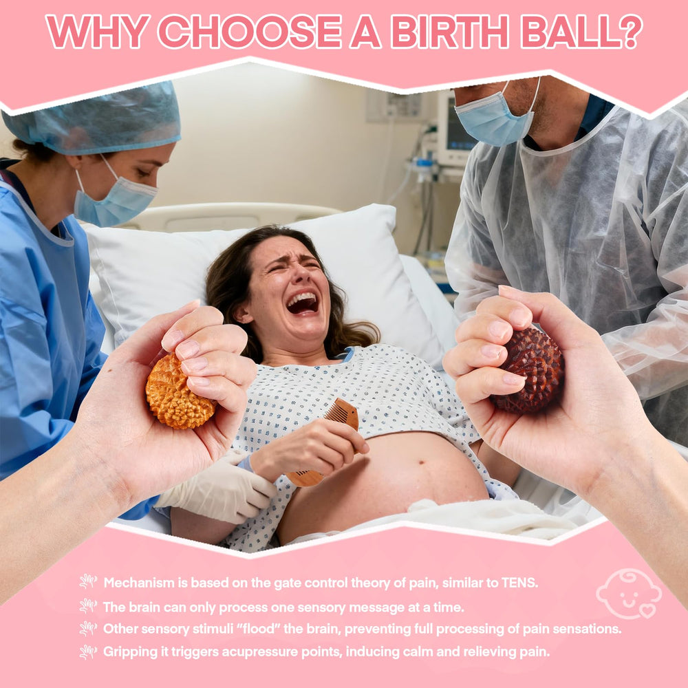 Meifuly massage ball helps soothe muscle soreness and supports relaxation in busy delivery moments.