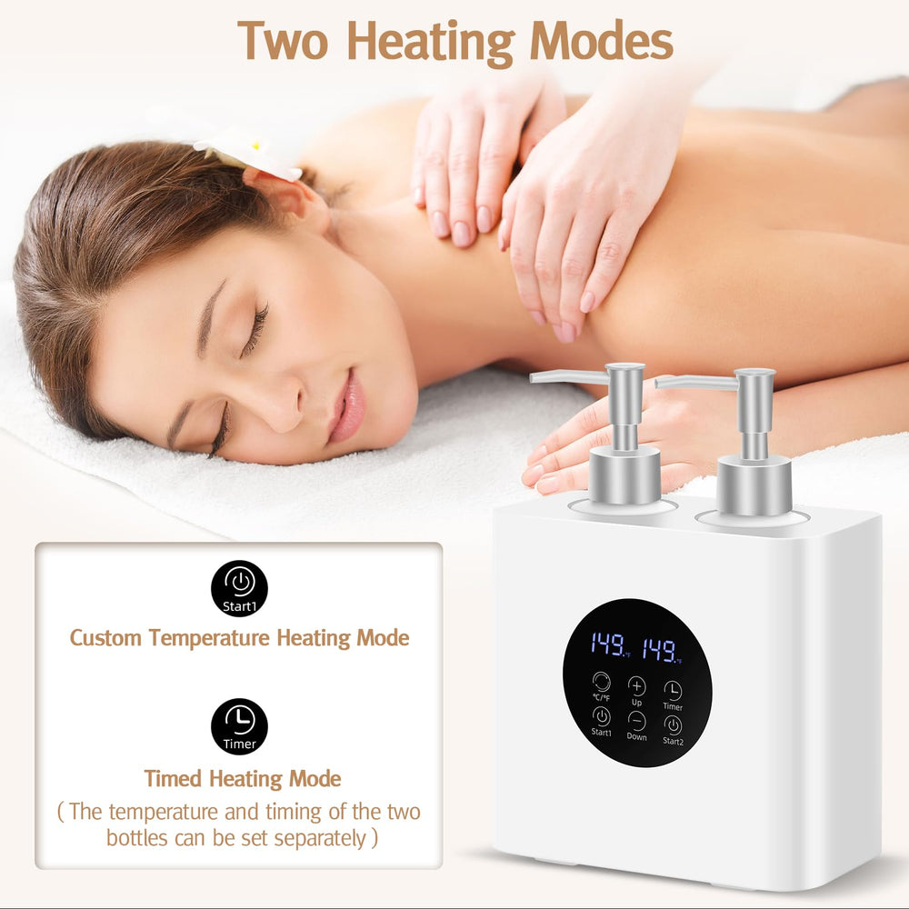 Meifuly massage oil warmer fast heating technology demonstrates quick consistency
