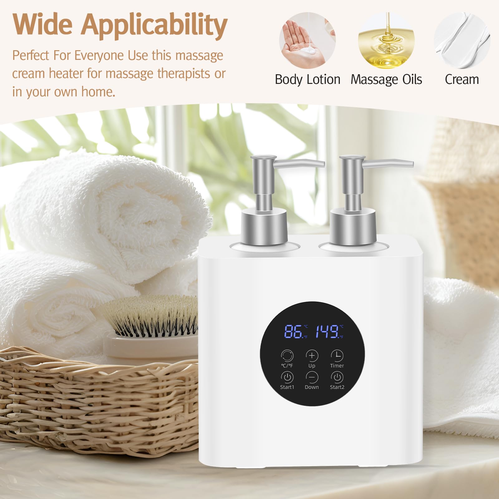 Meifuly massage oil warmer safety design with runaway protection
