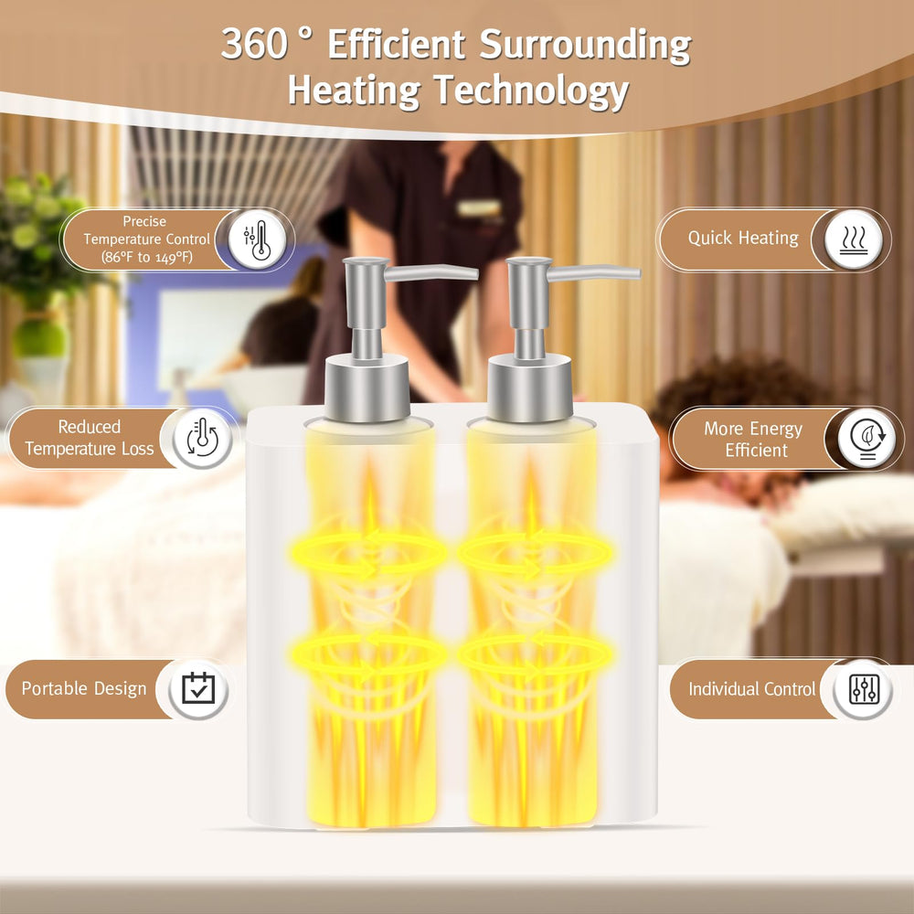 Meifuly massage oil warmer adjustable temperature range for precise warmth