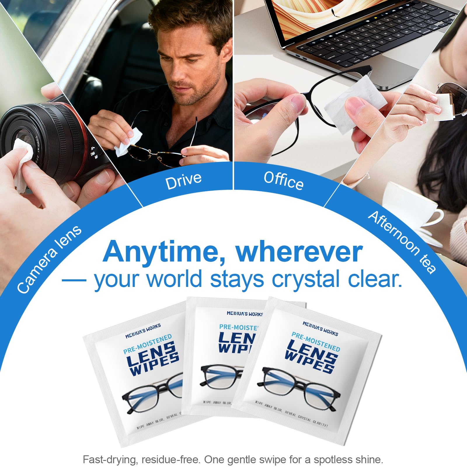 MEIHUA'S WORKS sunglasses screen cleanser for clear viewing