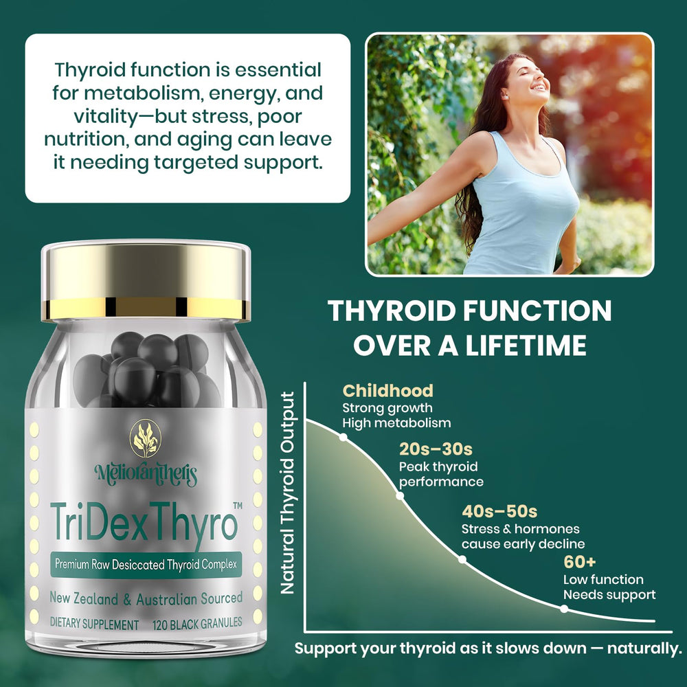 Meliorantheris TriDexThyro flash-frozen preservation close-up