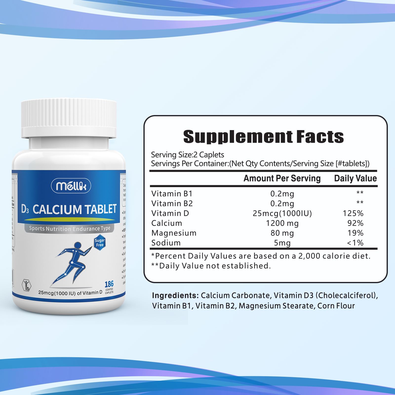 Sugar-free unflavored Mellk tablets for sensitive palates.