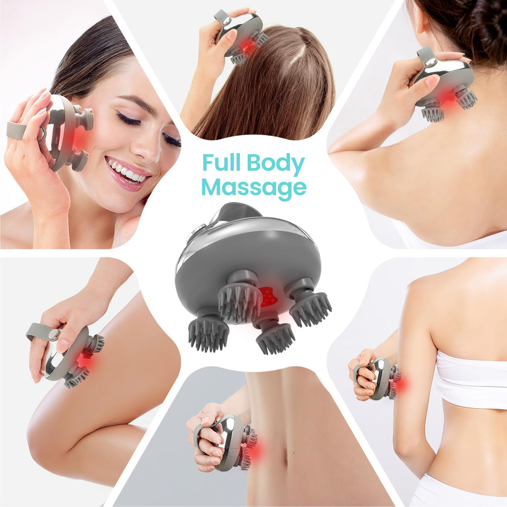 Melonsun detachable claws: hard for scalp, soft for facial cleansing.