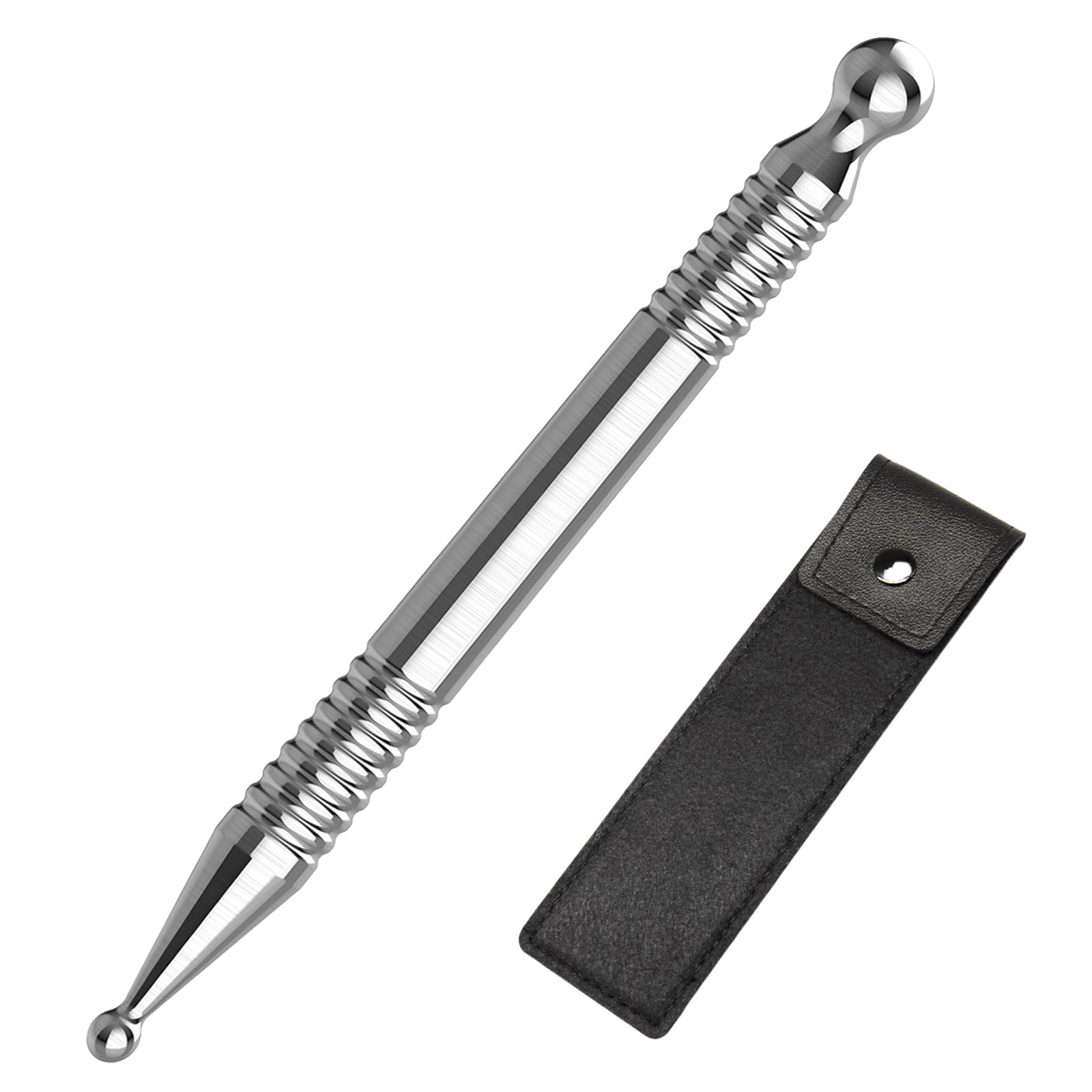 Melonsun manual acupuncture pen with stainless steel body for facial massage