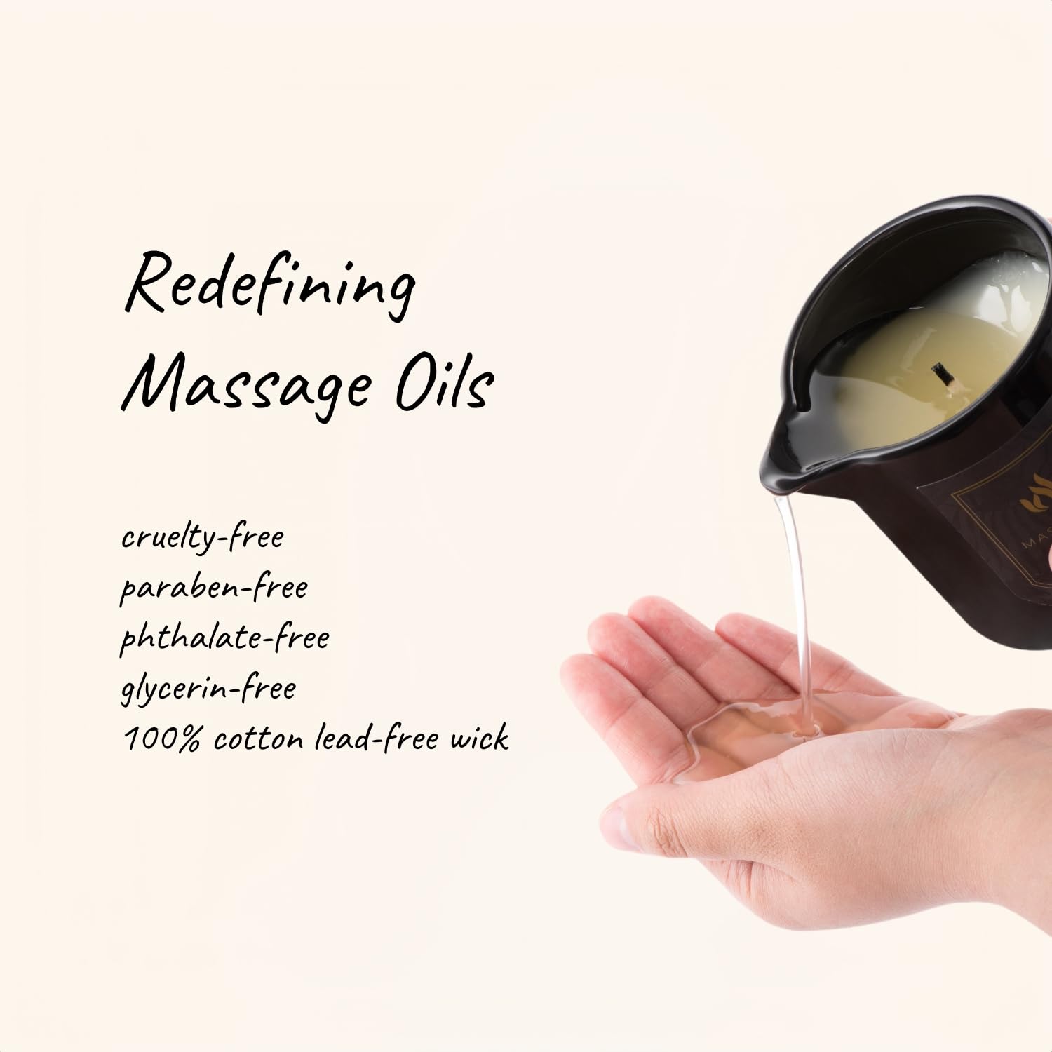 MELONY Massage Oil Candle Chocolate Whiskey oil pour for at-home massage