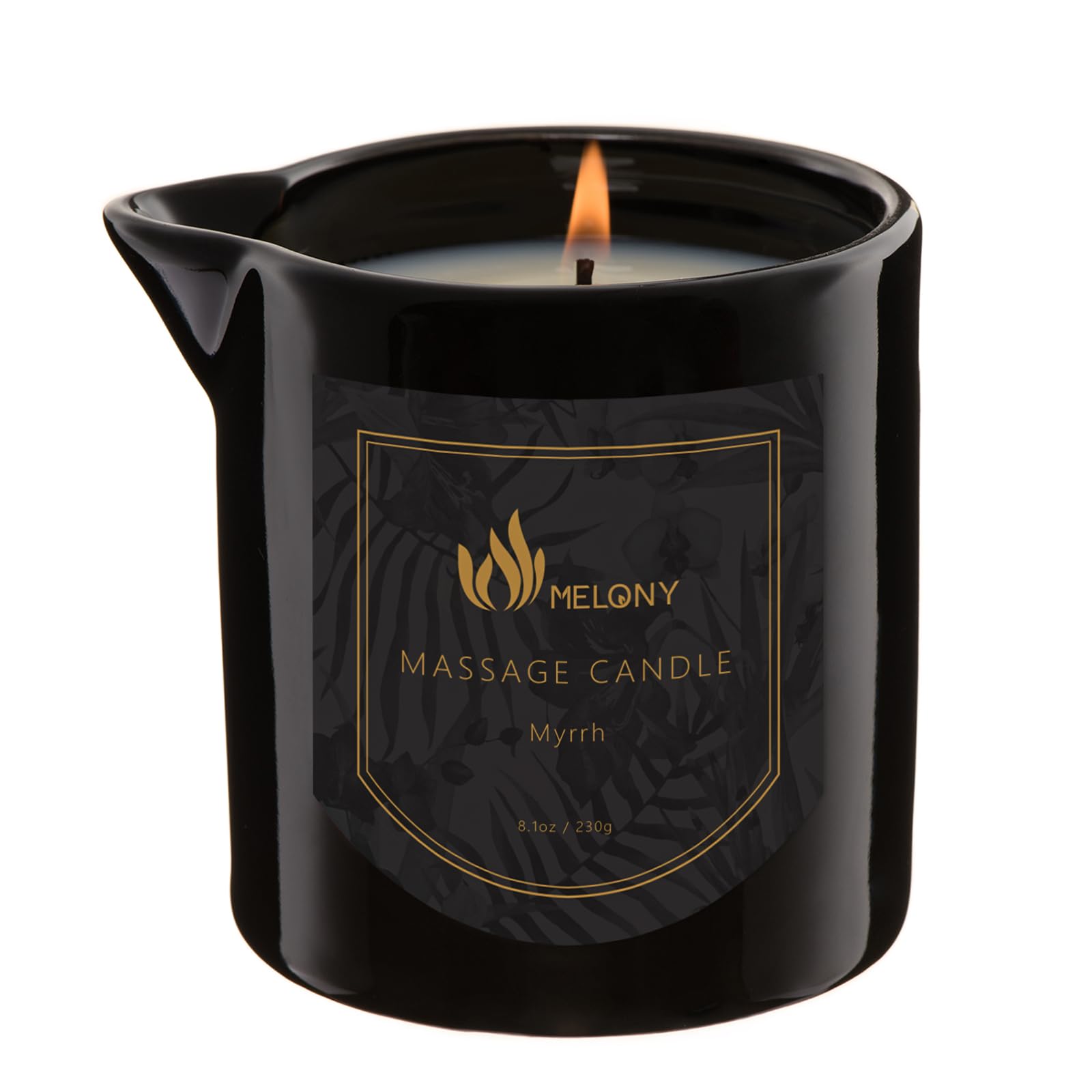 Melony Massage Oil Candle front view for a soothing home spa experience