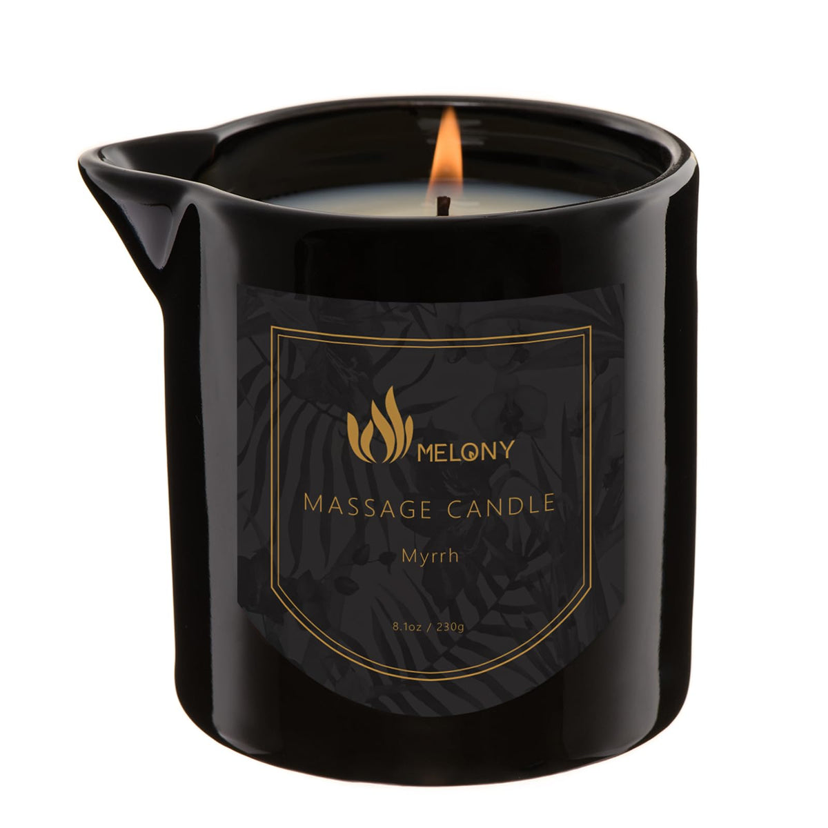 Melony Massage Oil Candle front view for a soothing home spa experience