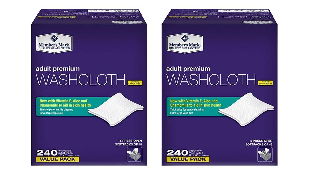 Dark pink color of Member's Mark washcloths adds inviting style for daily routines.
