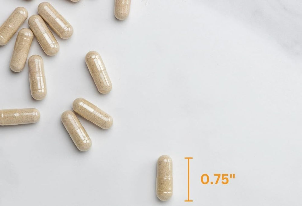 Member's Mark psyllium husk capsules bottle with suggested daily dosage visuals aiding routine
