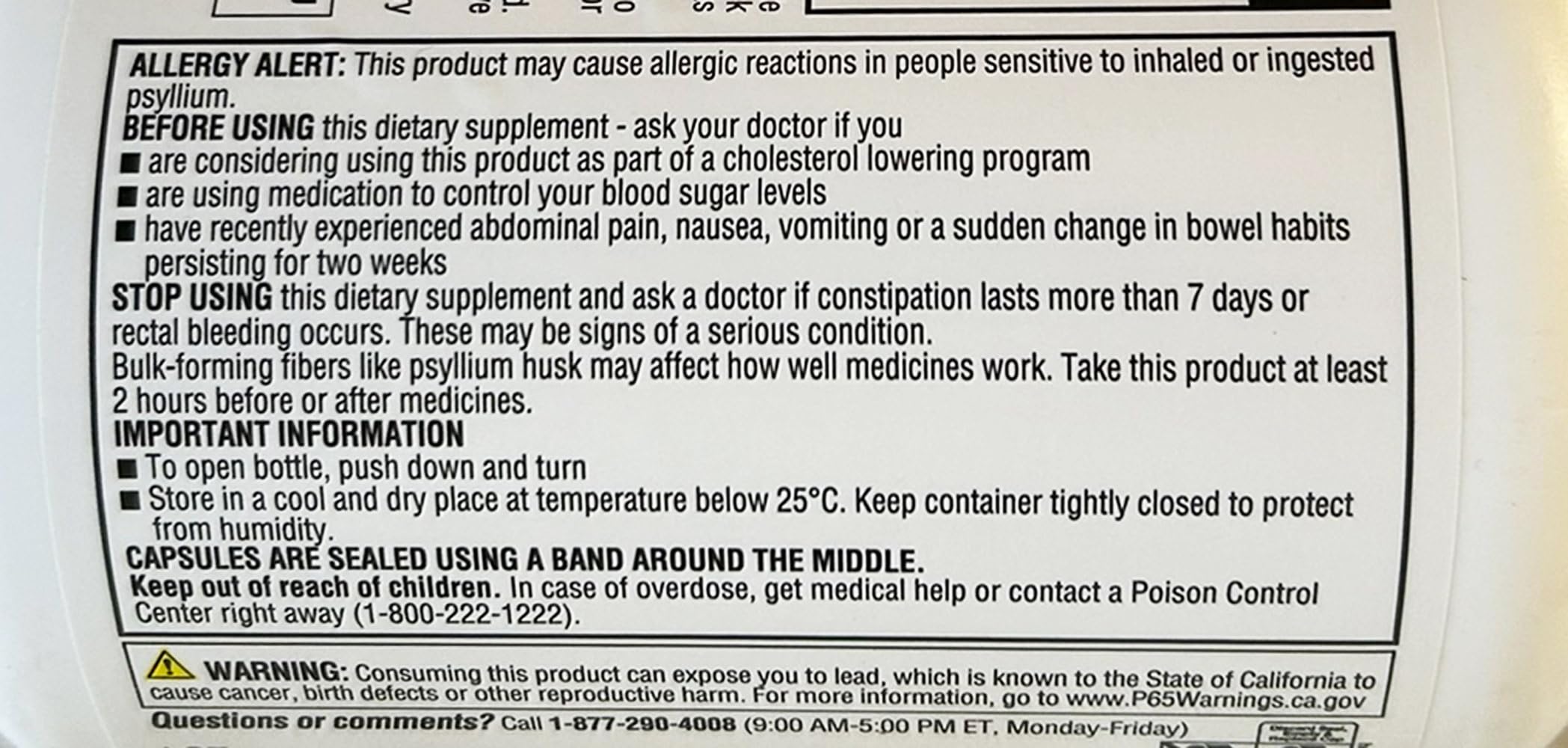 Member's Mark Psyllium husk ingredient visual highlighting natural plant-based fiber.