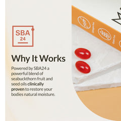 Membrasin Vitality Pearls pour scene showing convenient capsules in a simple daily routine