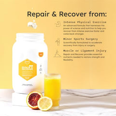 MEND Repair and Recover Citrus label highlights vitamin C and calcium benefits.