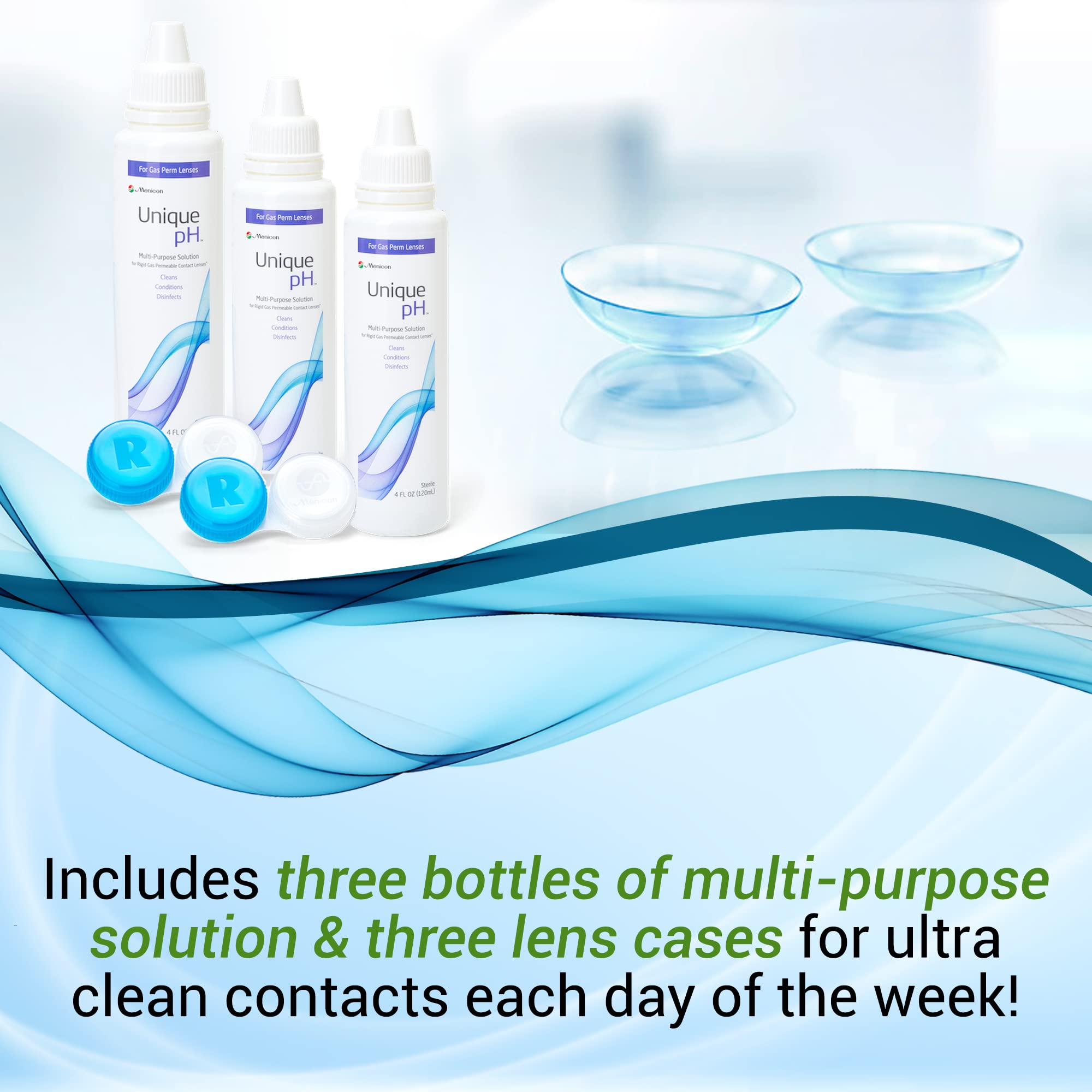 RGP users adjust tear pH with Menicon Unique pH solution for improved wearing comfort.