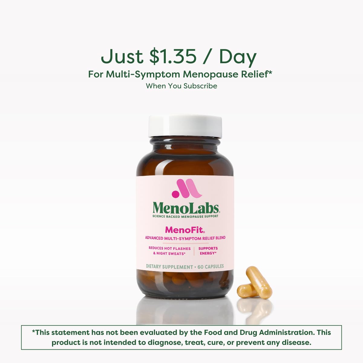 MENOLABS MenoFit daily-dose image, ideal for a morning supplement routine