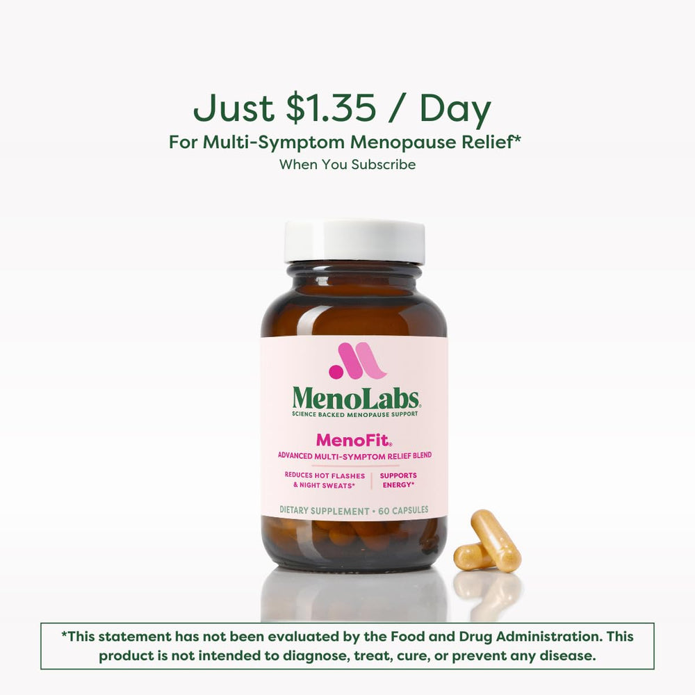 MENOLABS MenoFit daily-dose image, ideal for a morning supplement routine