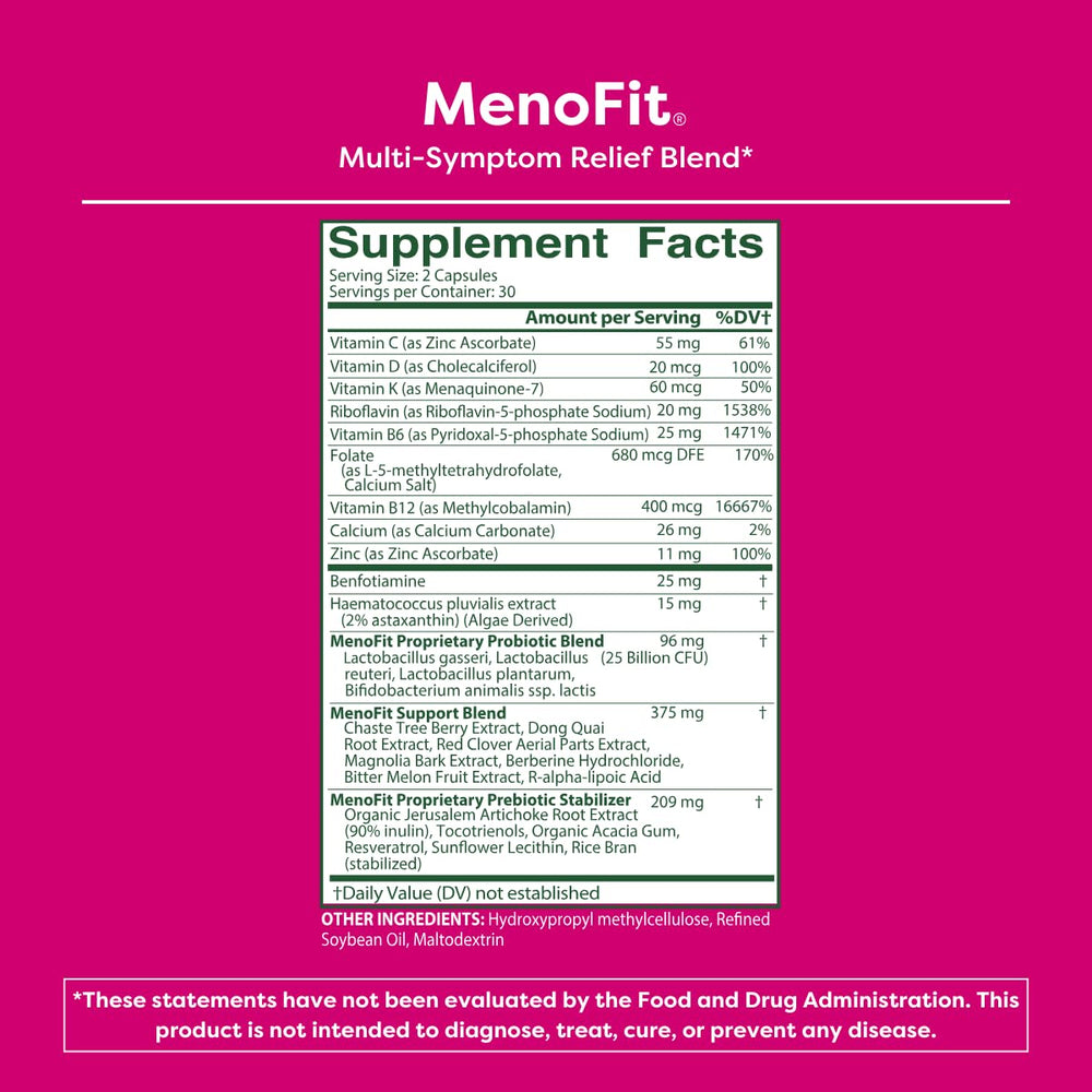MENOLABS MenoFit morning routine, supports energy and daytime balance