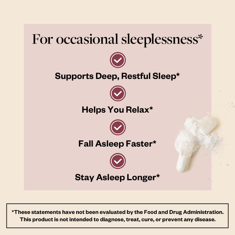 Closeup of MENOLABS Well Rested capsules for smooth, restful nights.