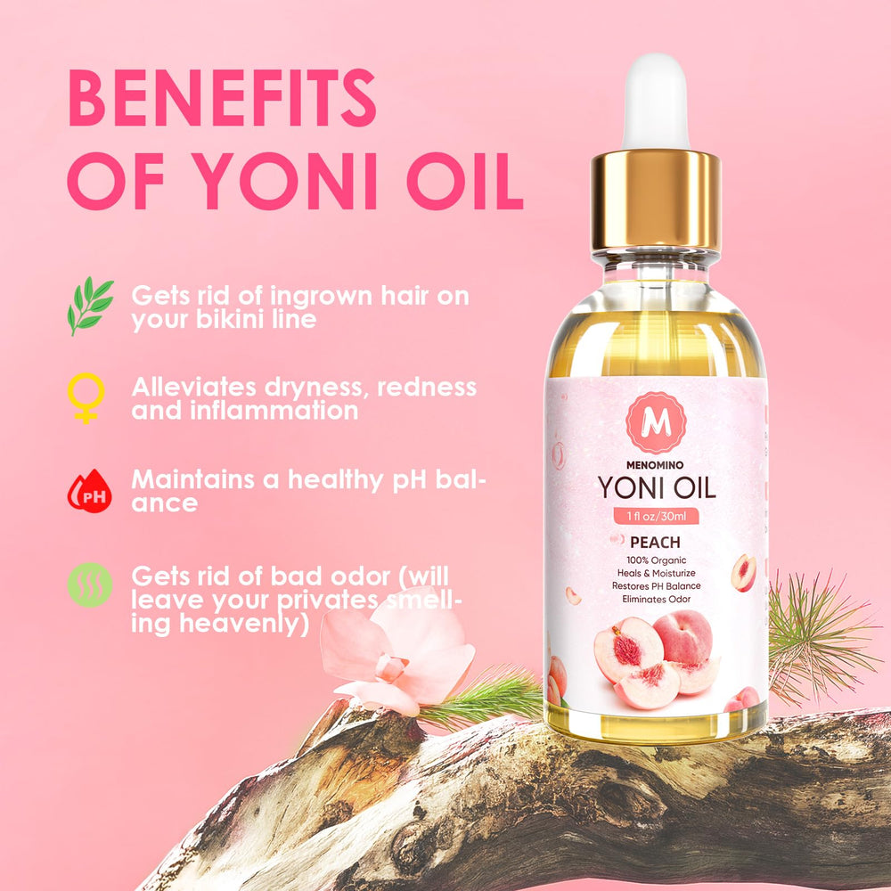 MENOMINO Yoni Oil Sandalwood texture hints at soothing, refreshing sensation.