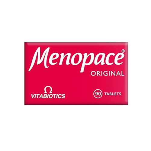 Menopace Original bottle on desk suggests an easy daily routine.