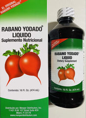 Menper Rabano Yodado Liquid bottle enables easy daily dosing.