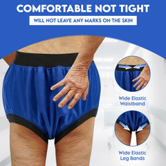 Menpol cover features a slightly absorbent inner layer for extra protection.