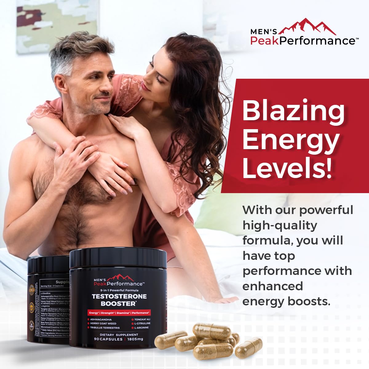Beet root extract shown as part of MEN'S PeakPerformance blend