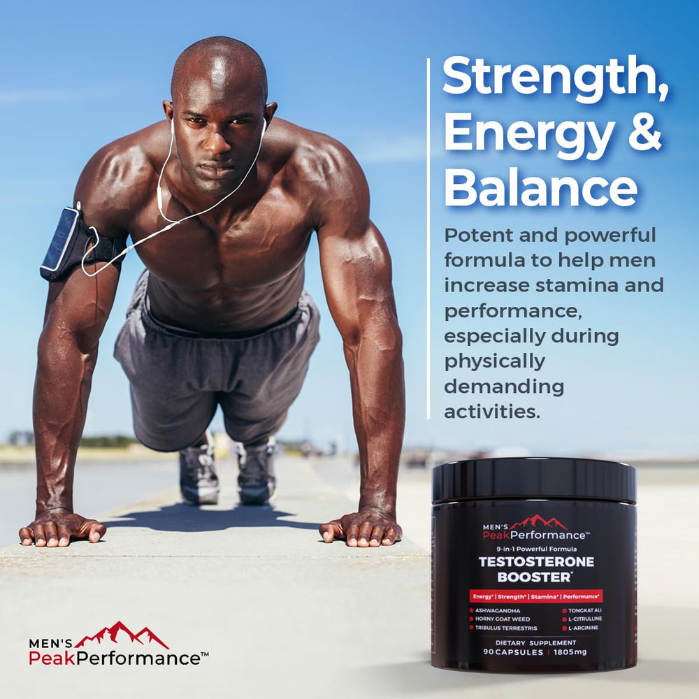 Tongkat Ali extract in MEN'S PeakPerformance bottle for potential energy support