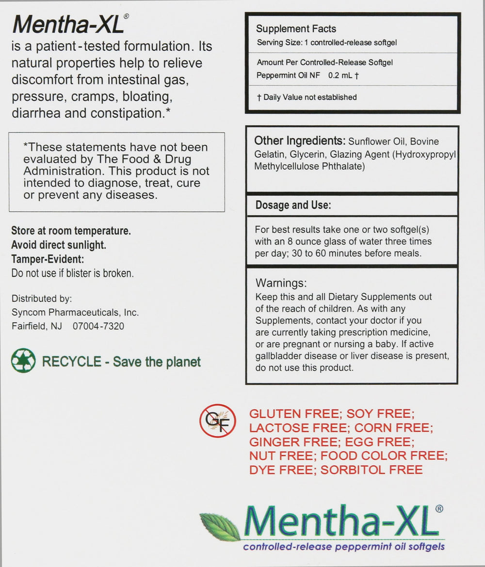 Mentha-XL blister-pack packaging preserves potency and freshness