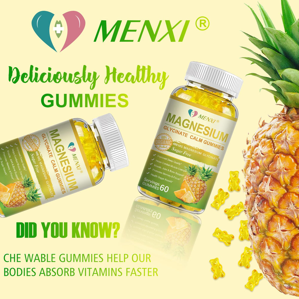 MENXI 120-piece gummy bottle indicating a 60-day supply.