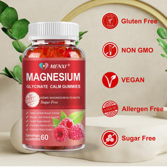 MENXI Magnesium Gummies bottle pour emphasizing convenient daily use.