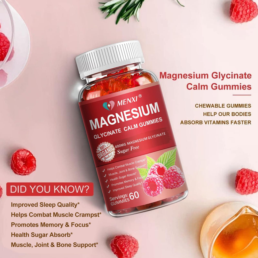 Raspberry gummy stack emphasizes fruity flavor and simple daily dosing.