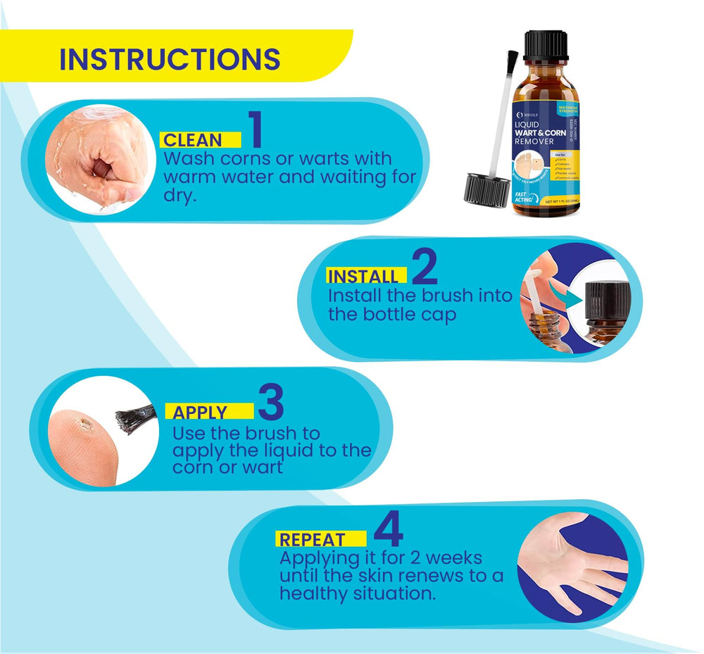 MEOLY genital wart and corn removal for targeted skin care.
