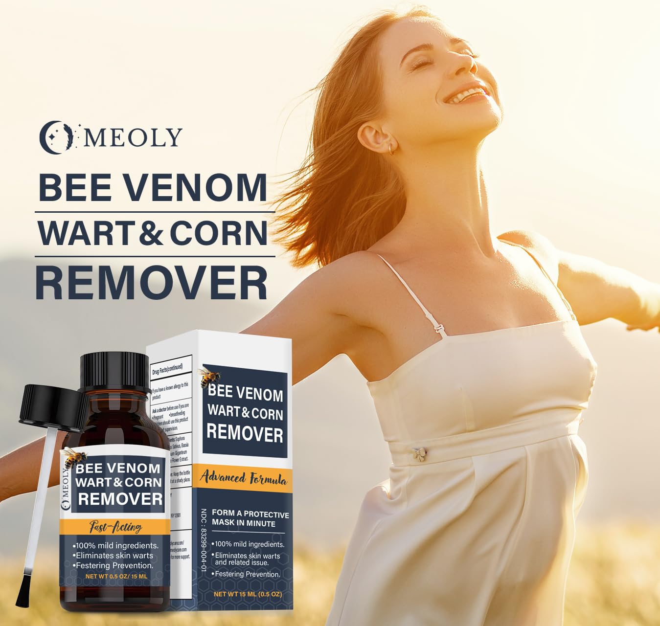 MEOLY Plantar wart care on the feet with focused action