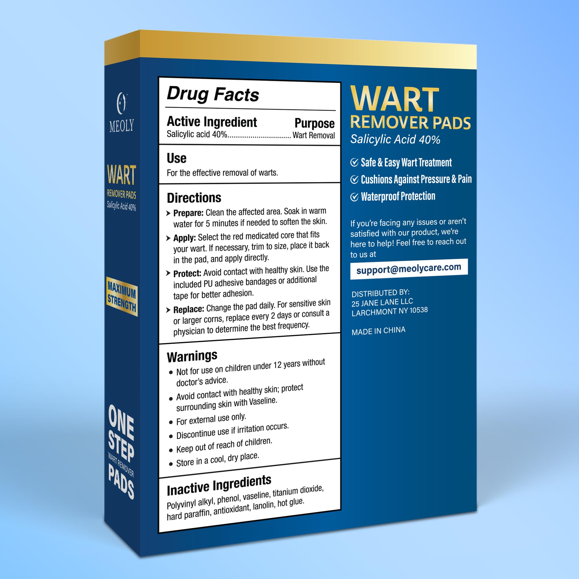 15 PU films secure pads for continuous exposure.