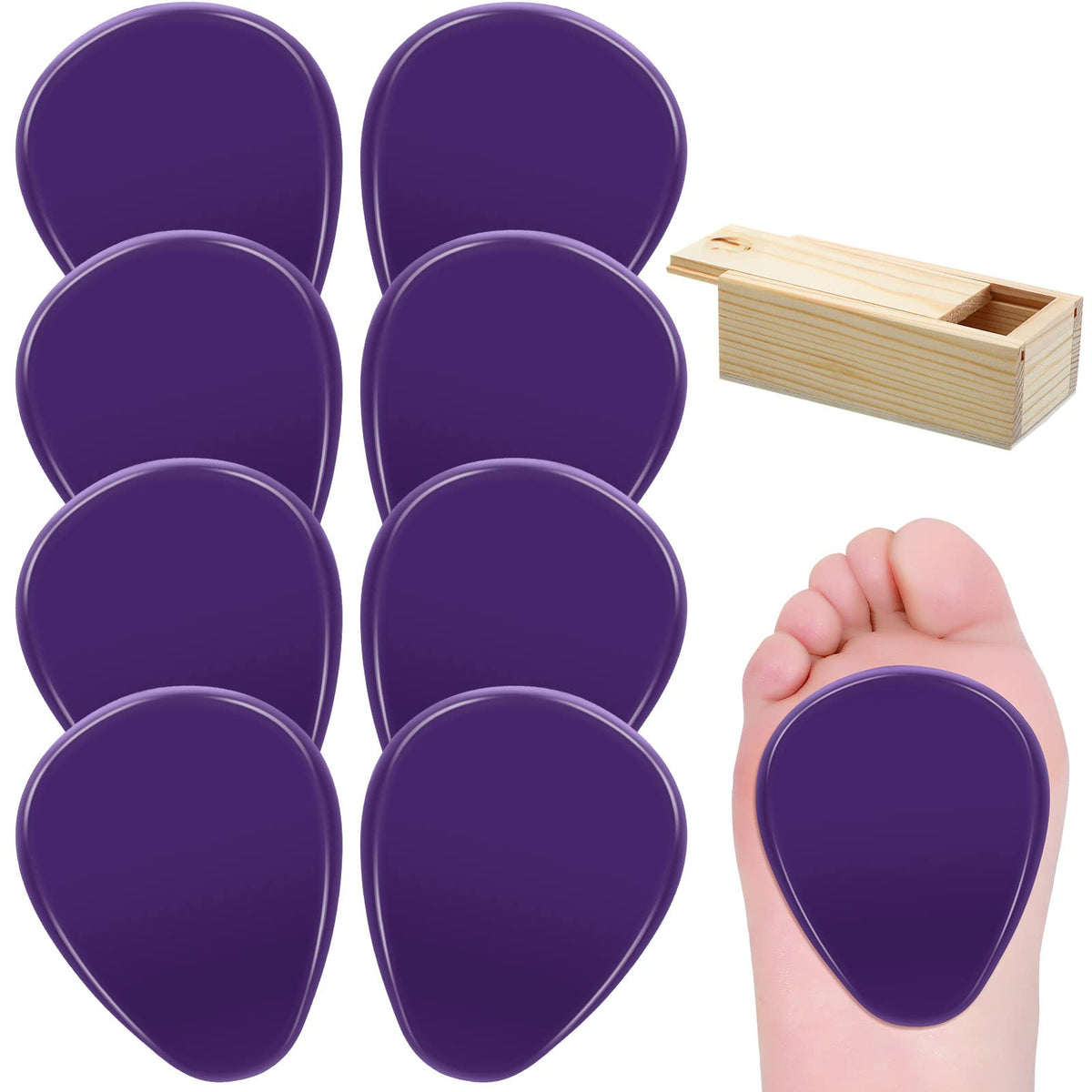 Mepase gel ball of foot pads inside shoe for comfort