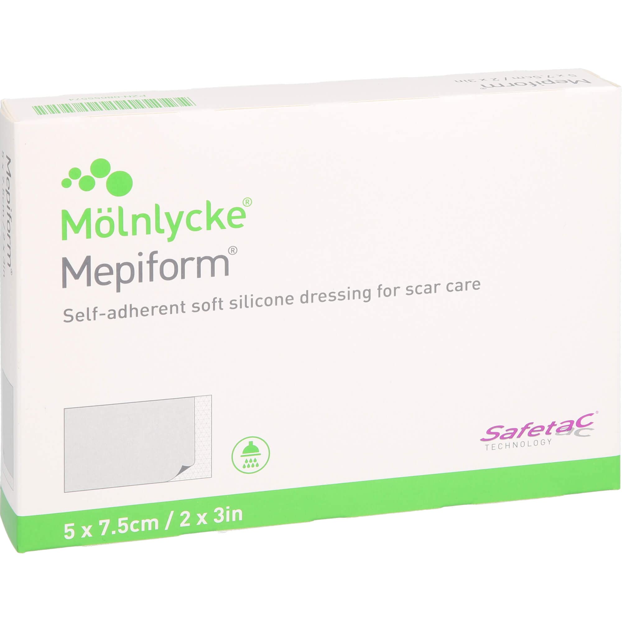 Mepiform silicone dressings for scar care, soft, breathable, discreet