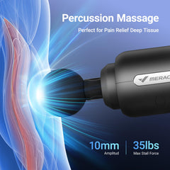 MERACH M019 massage gun reaches up to 3200 rpm for powerful percussion
