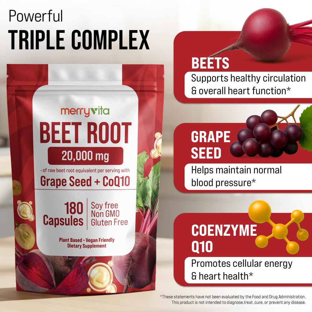 Close‑up of MERRY VITA capsules highlighting texture and form for energy support