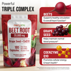 Close‑up of MERRY VITA capsules highlighting texture and form for energy support