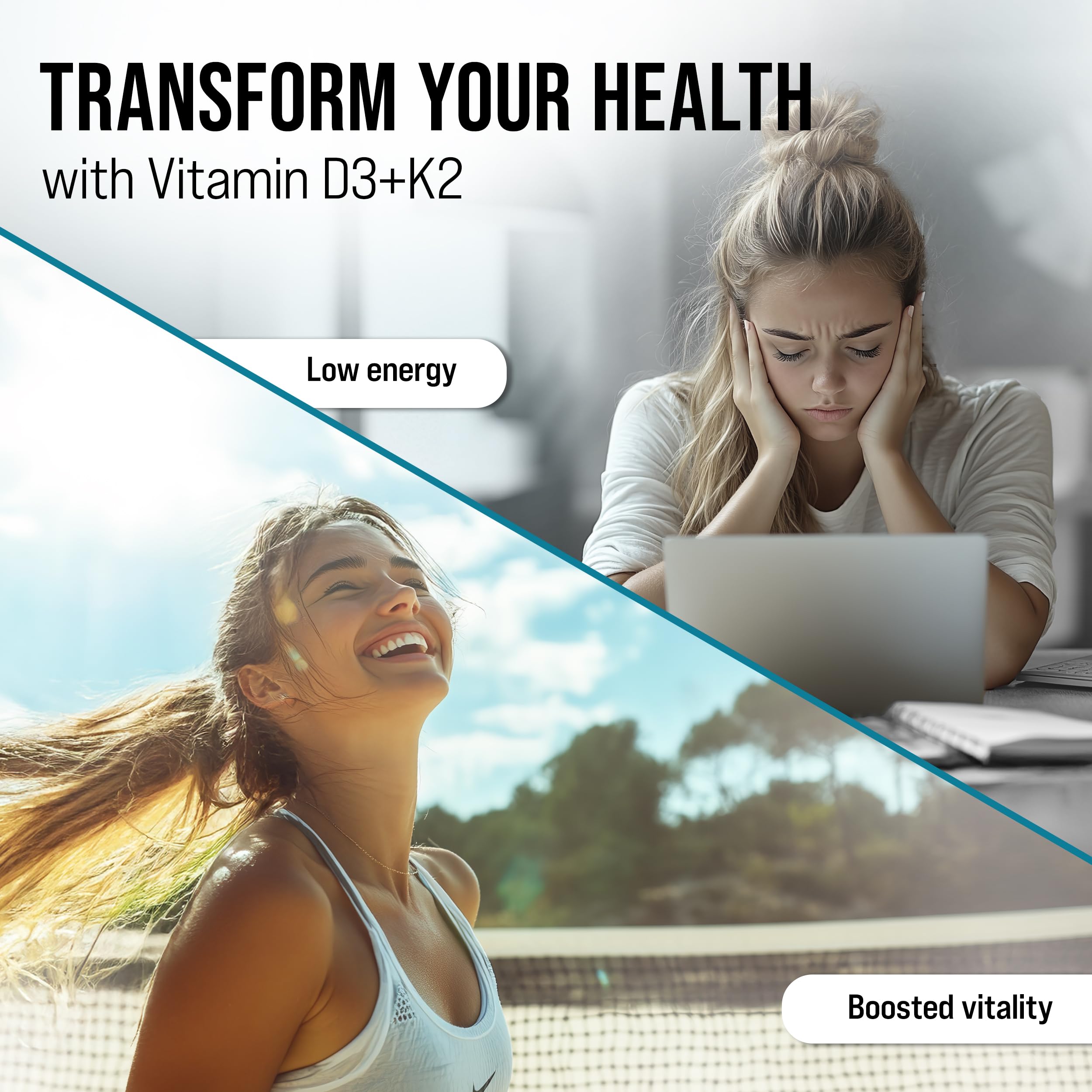 MERRY VITA D3 K2 softgels vegan formula for plant-based living