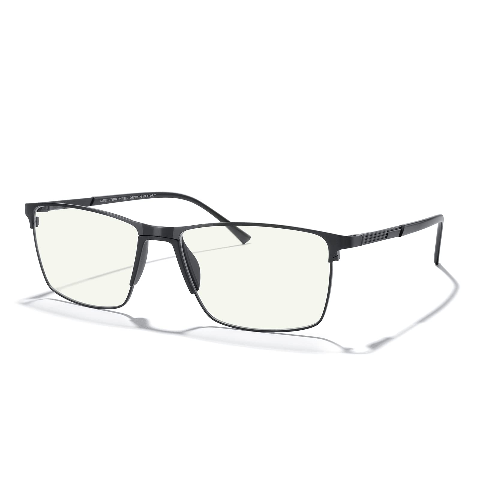 MERRY'S blue light blocking metal frame reading glasses reducing screen glare