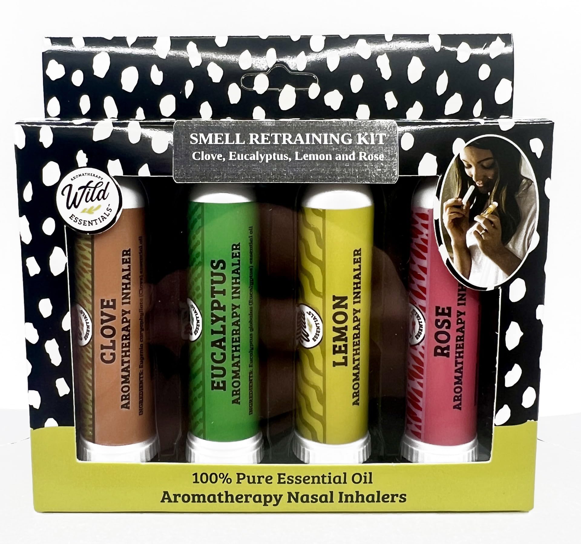 mEssentials inhaler cap removed to reveal aroma wick