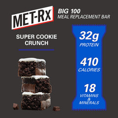 MET-Rx Big 100 Colossal bar wrapper close-up, ideal for on-the-go meals.