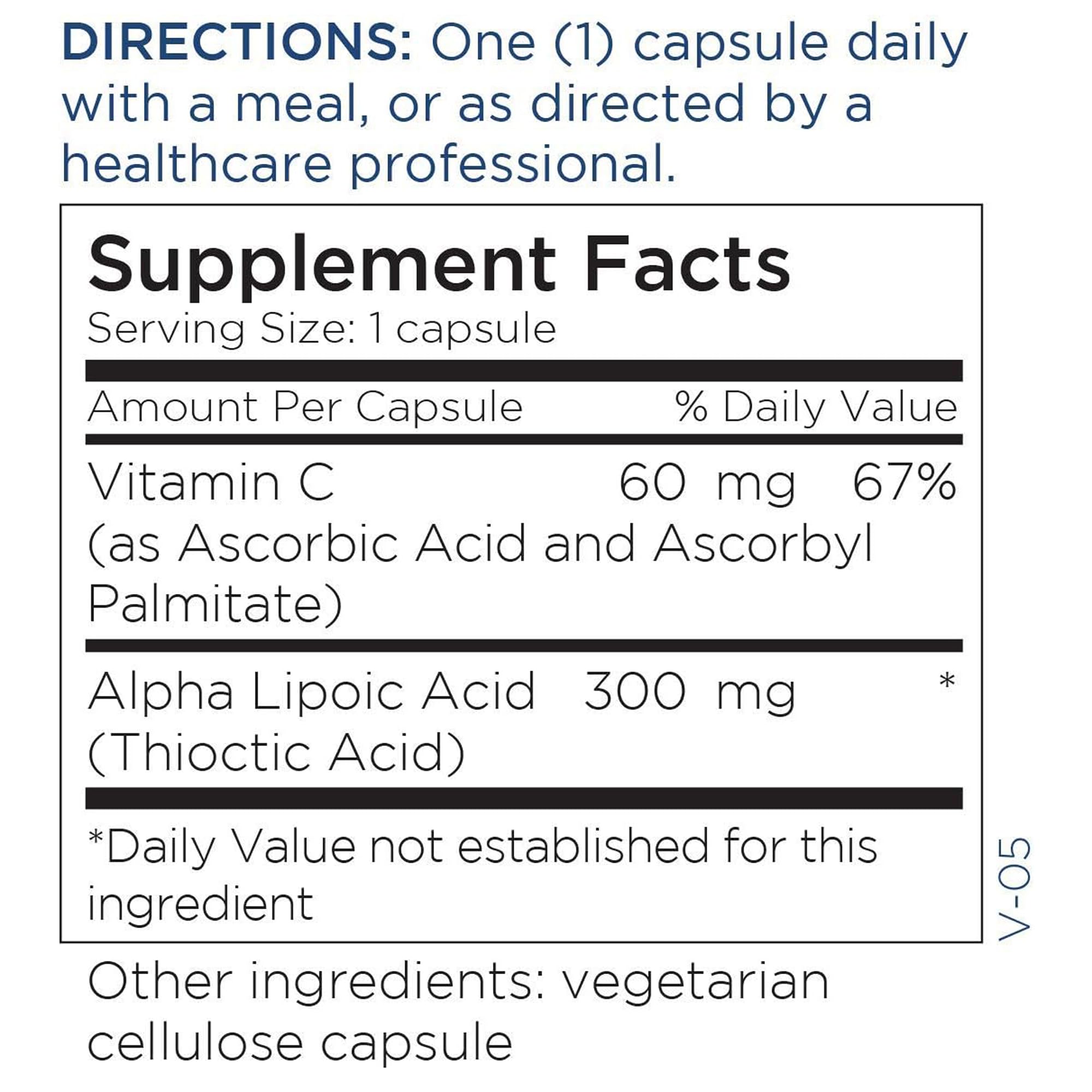 Metabolic Maintenance Alpha Lipoic Acid packaging on a shelf signaling reliable nutrition